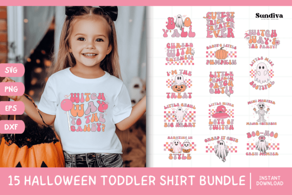 Download 15 Halloween Toddler Shirt Bundle V2 - Premium Resources